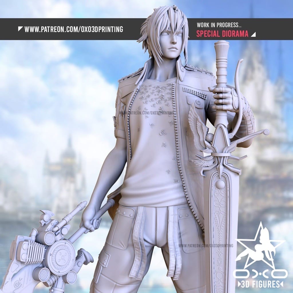 P站图纸印象馆 OXO3D 最终幻想 露娜和诺克提斯 OXO3D 最终幻想 露娜和诺克提斯