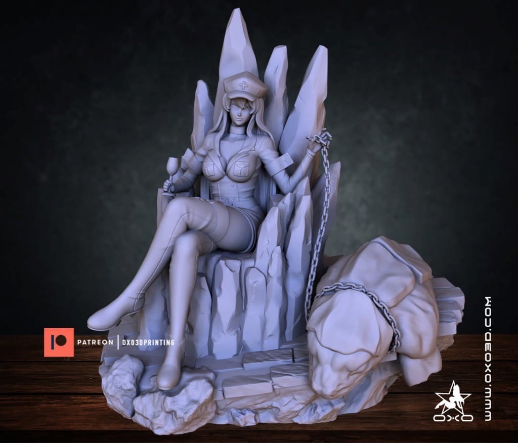 P站图纸印象馆 OXO3D 斩·赤红之瞳 艾斯德斯 OXO3D 斩·赤红之瞳 艾斯德斯