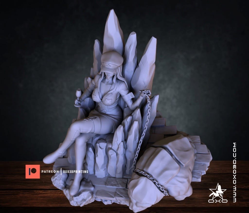 P站图纸印象馆 OXO3D 斩·赤红之瞳 艾斯德斯 OXO3D 斩·赤红之瞳 艾斯德斯