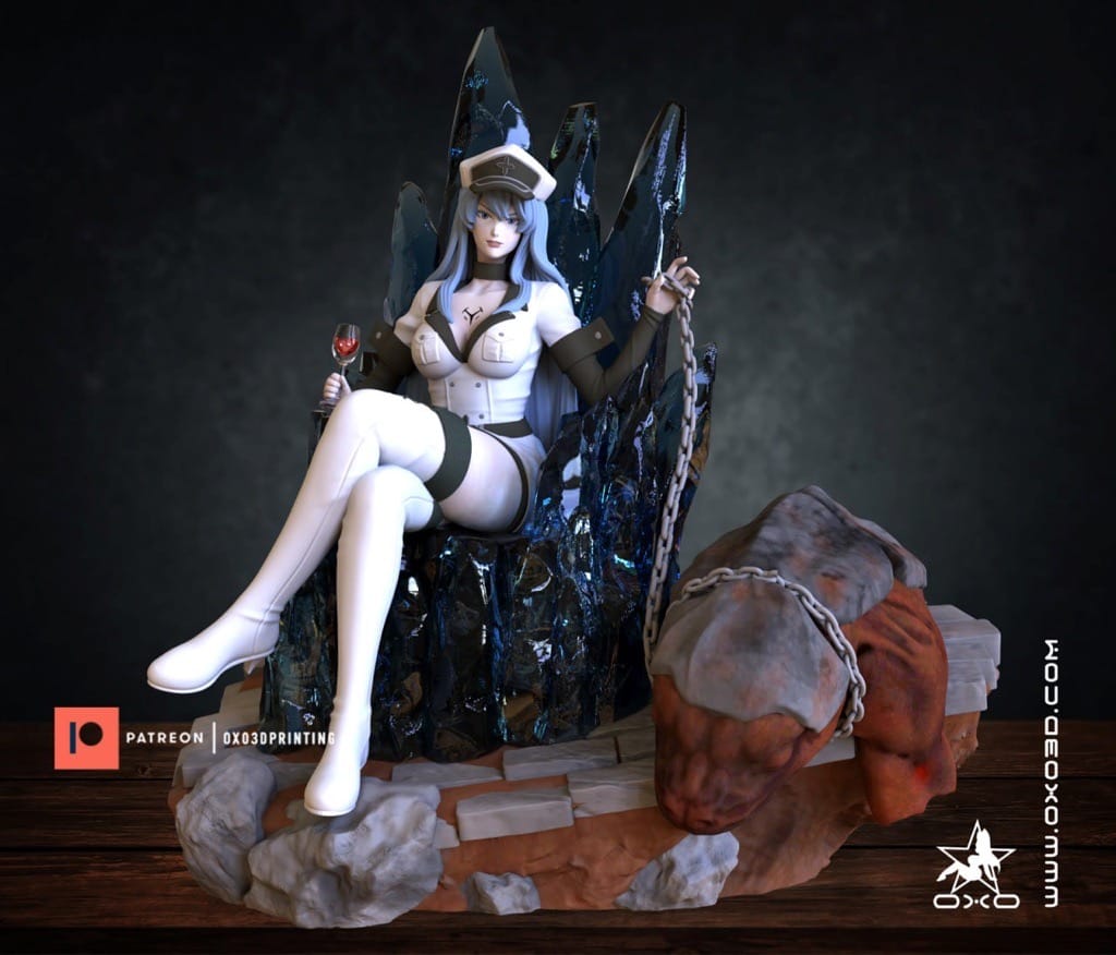 P站图纸印象馆 OXO3D 斩·赤红之瞳 艾斯德斯 OXO3D 斩·赤红之瞳 艾斯德斯