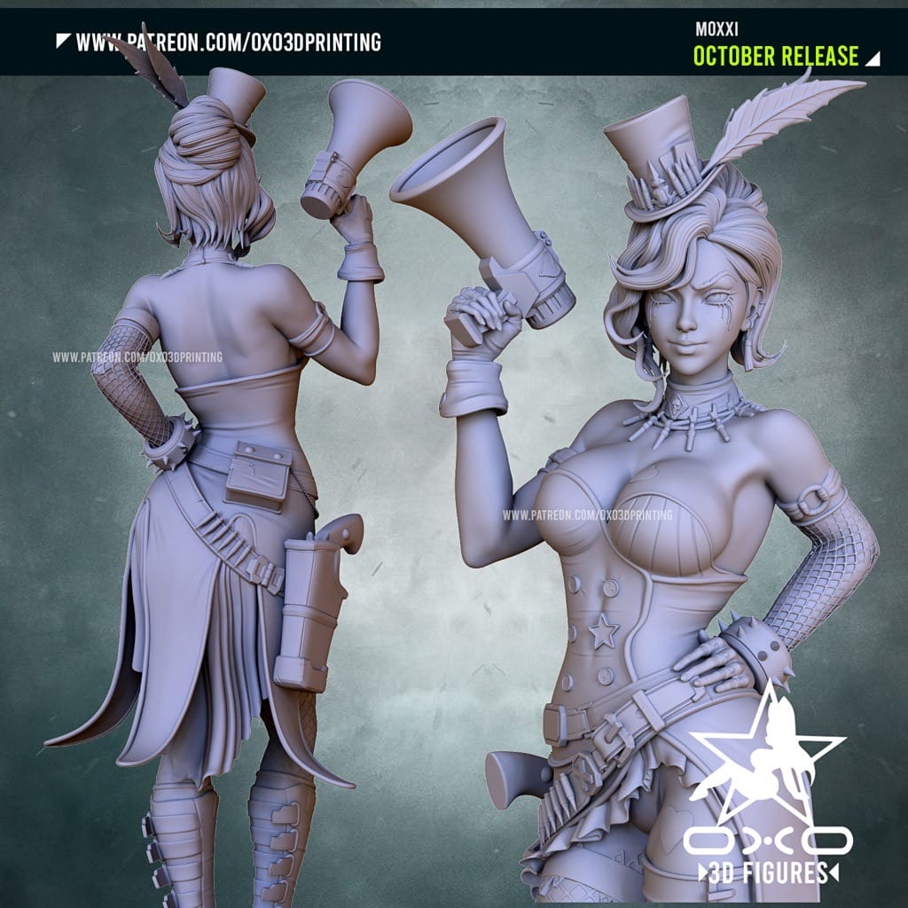 P站图纸印象馆 OXO3D 无主之地 莫西 OXO3D 无主之地 莫西