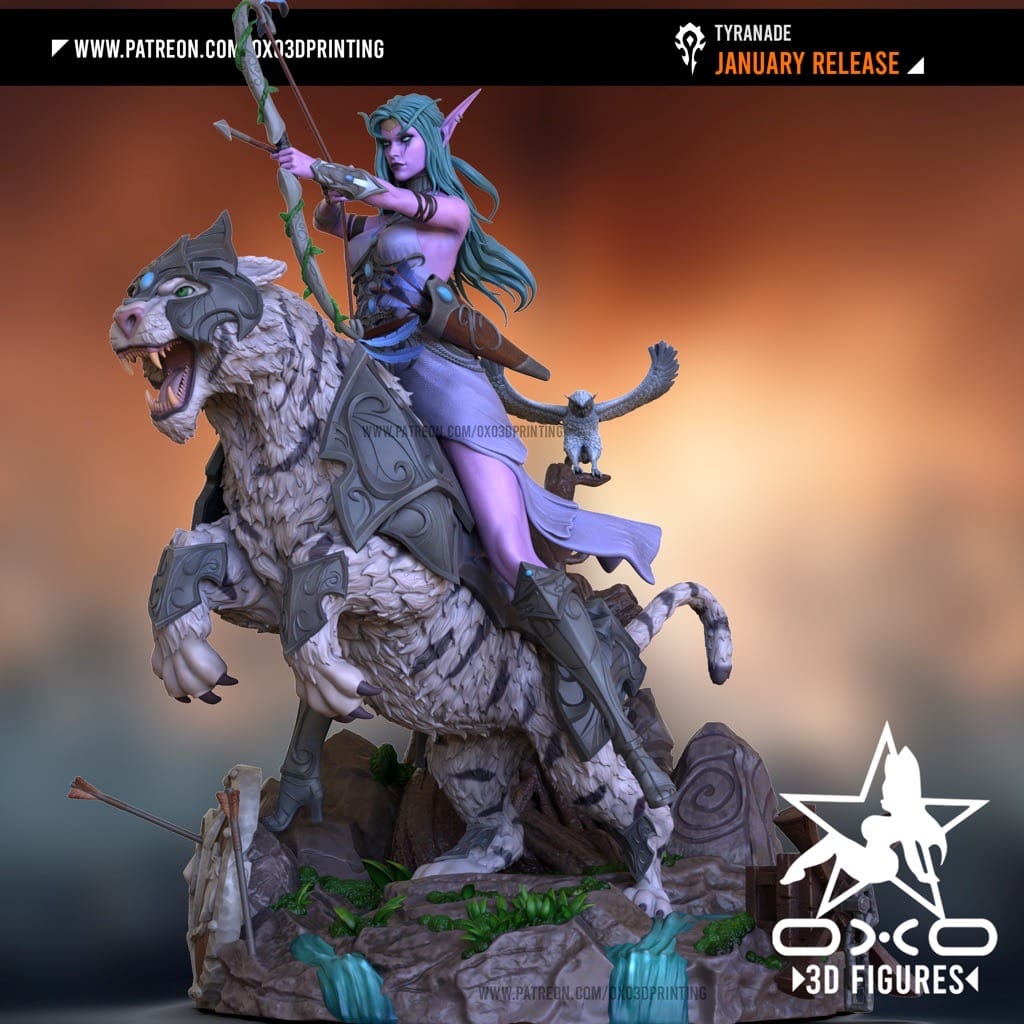 P站图纸印象馆 OXO3D 魔兽世界 泰兰德·语风 OXO3D 魔兽世界 泰兰德·语风