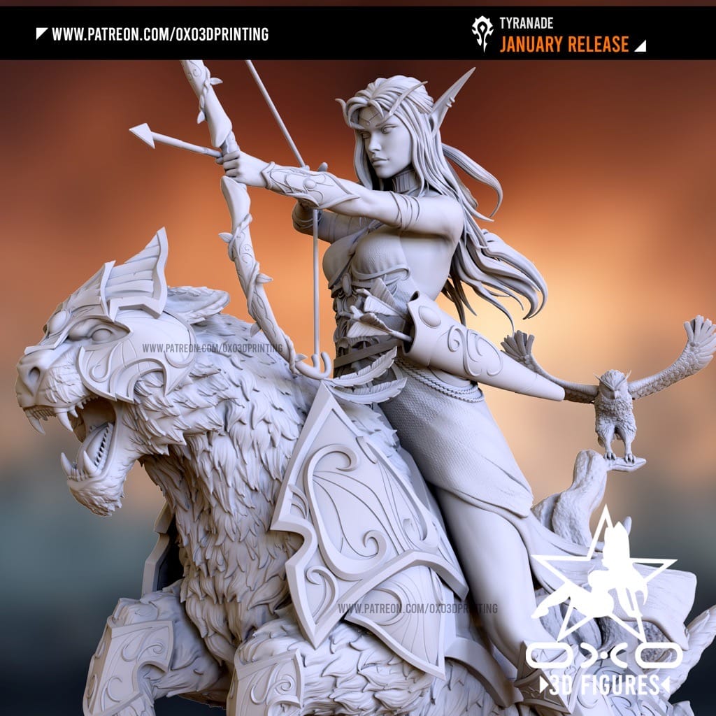 P站图纸印象馆 OXO3D 魔兽世界 泰兰德·语风 OXO3D 魔兽世界 泰兰德·语风