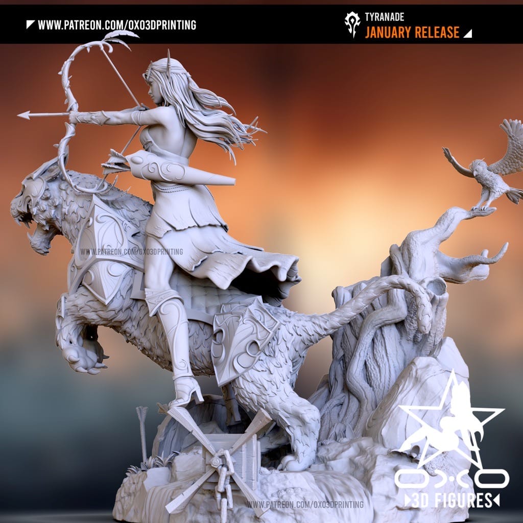 P站图纸印象馆 OXO3D 魔兽世界 泰兰德·语风 OXO3D 魔兽世界 泰兰德·语风