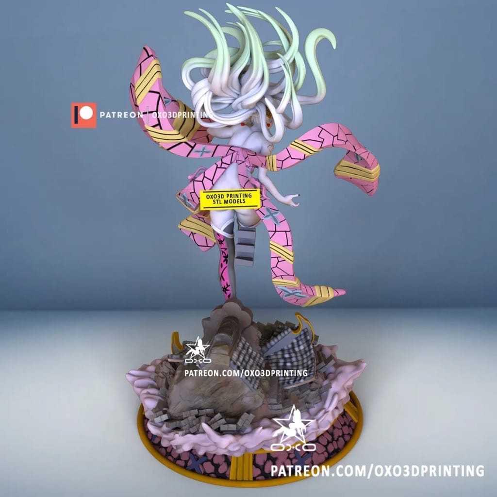 P站图纸印象馆 OXO3D 鬼灭之刃 堕姬 OXO3D 鬼灭之刃 堕姬