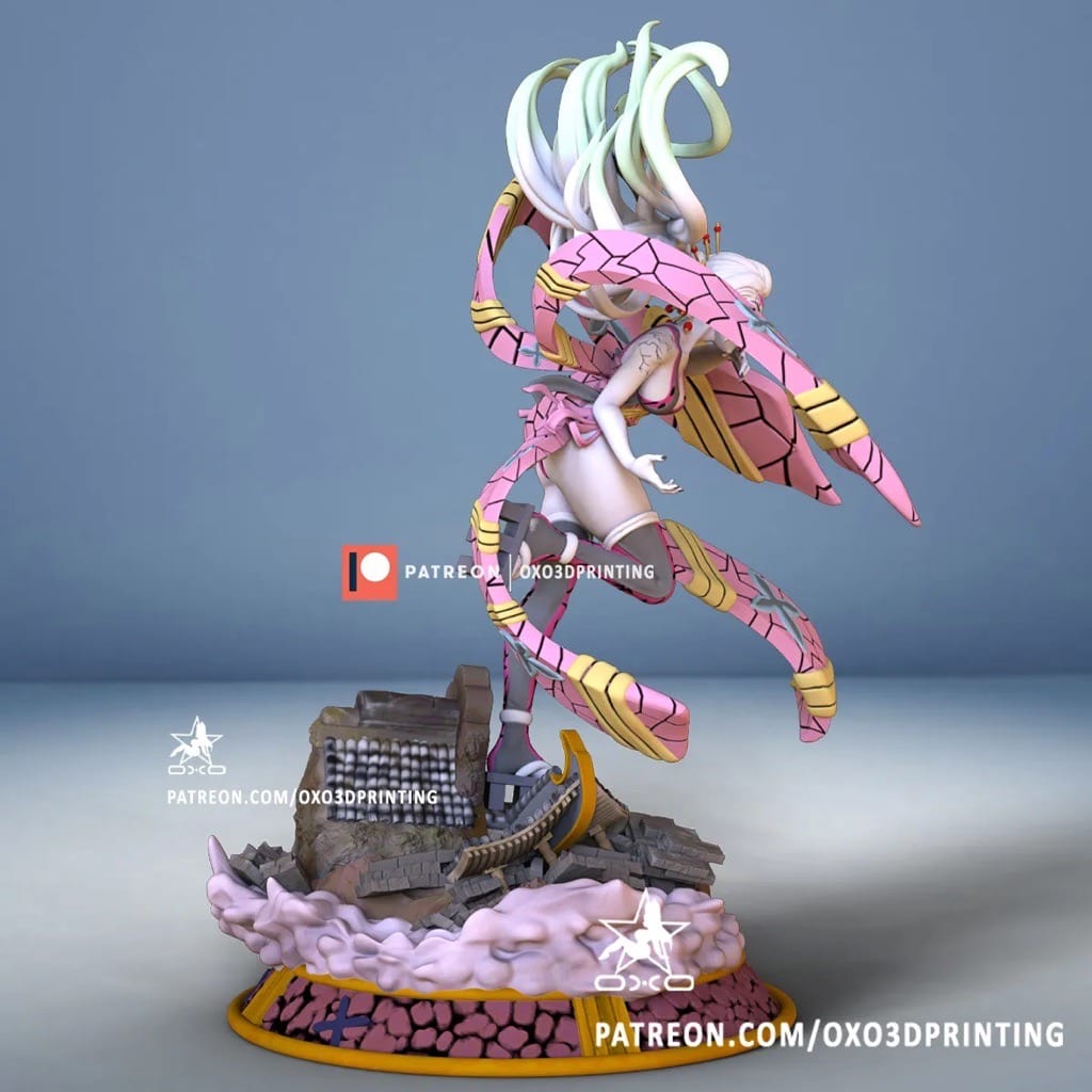 P站图纸印象馆 OXO3D 鬼灭之刃 堕姬 OXO3D 鬼灭之刃 堕姬