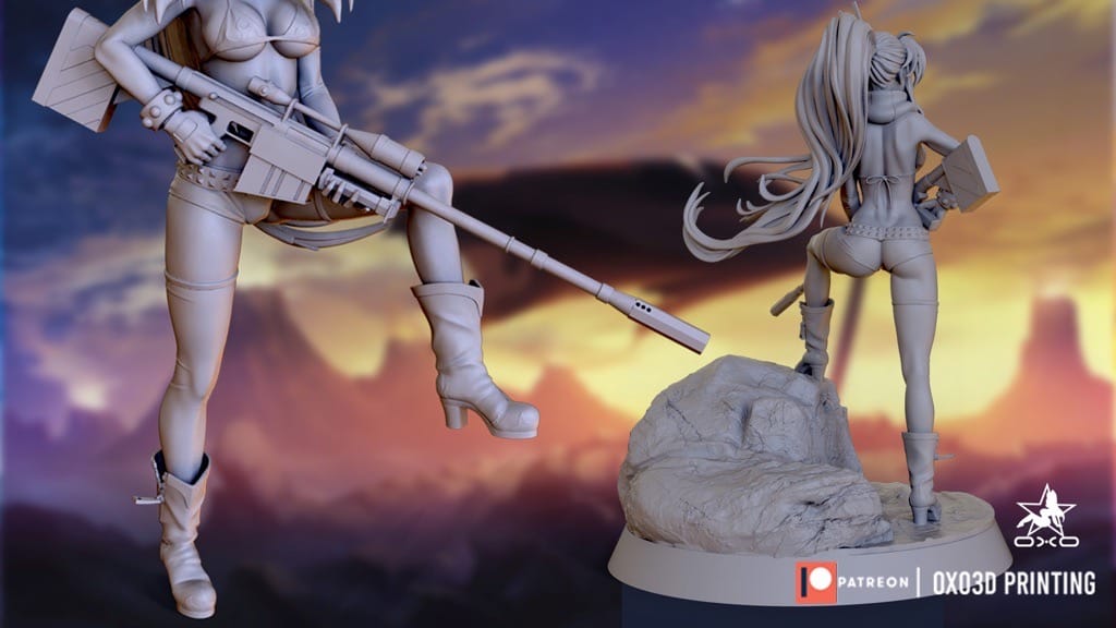 P站图纸印象馆 OXO3D 天元突破红莲螺岩 优子 OXO3D 天元突破红莲螺岩 优子