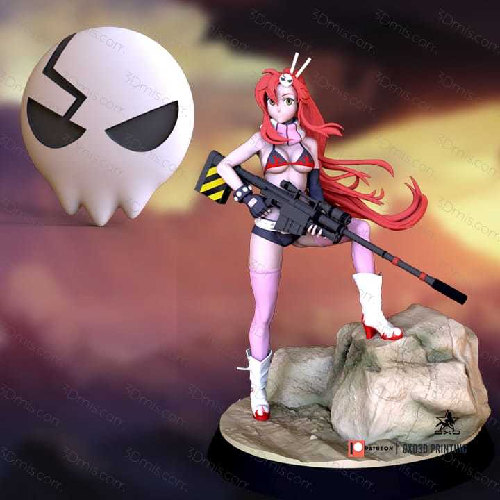 P站图纸印象馆 OXO3D 天元突破红莲螺岩 优子 OXO3D 天元突破红莲螺岩 优子