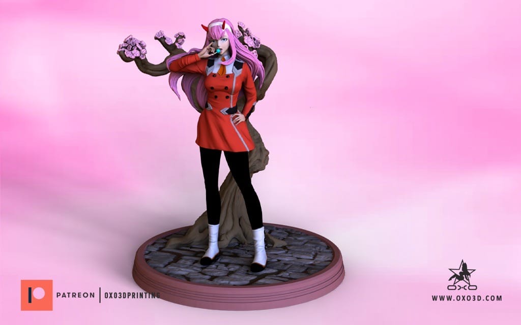 P站图纸印象馆 OXO3D 亲爱的弗兰克斯 零二 OXO3D 亲爱的弗兰克斯 零二