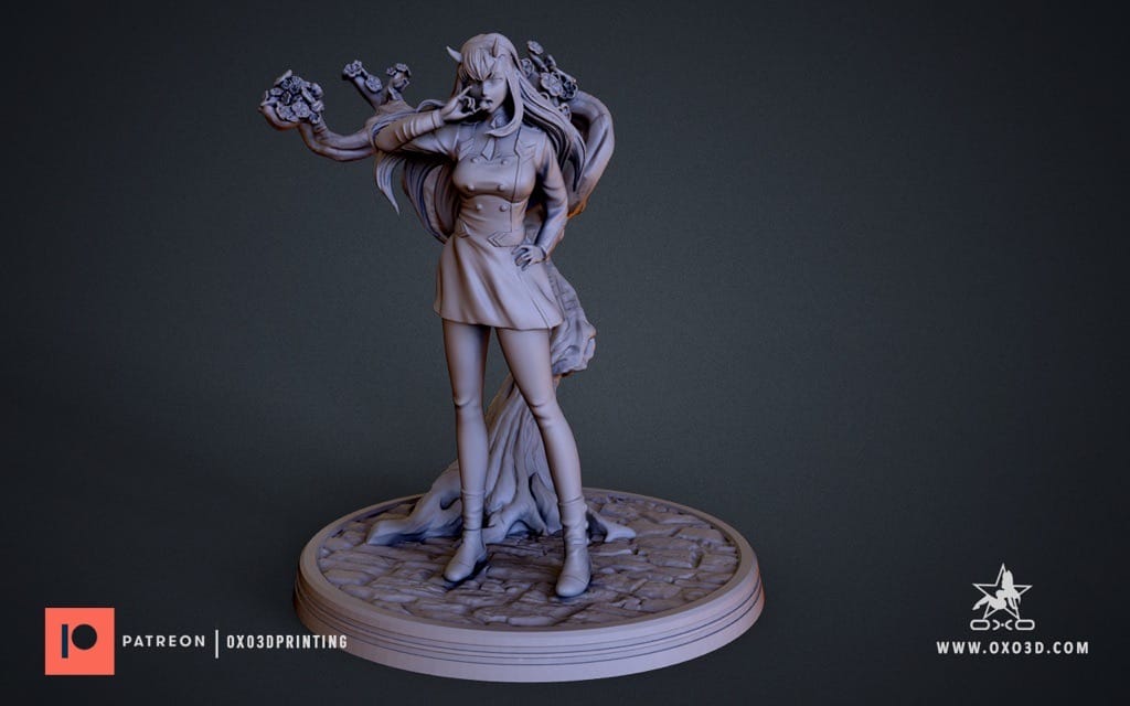 P站图纸印象馆 OXO3D 亲爱的弗兰克斯 零二 OXO3D 亲爱的弗兰克斯 零二