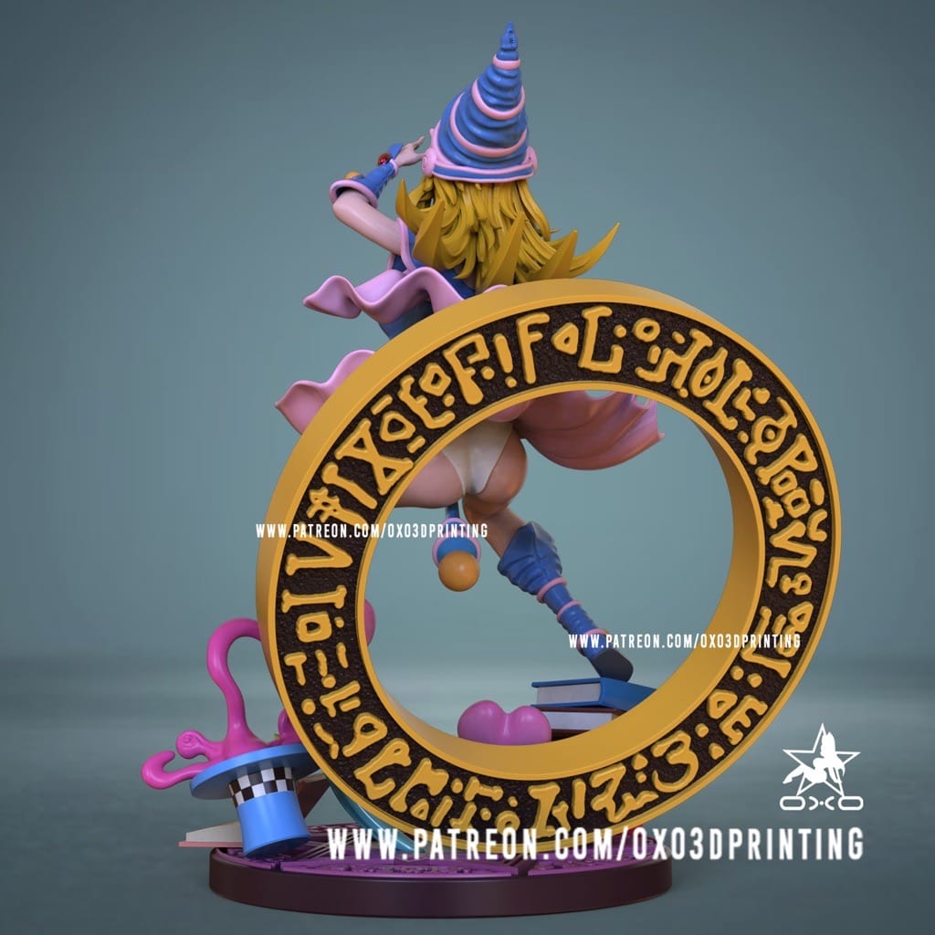 P站图纸印象馆 OXO3D 黑魔导女孩 玛娜 OXO3D 黑魔导女孩 玛娜