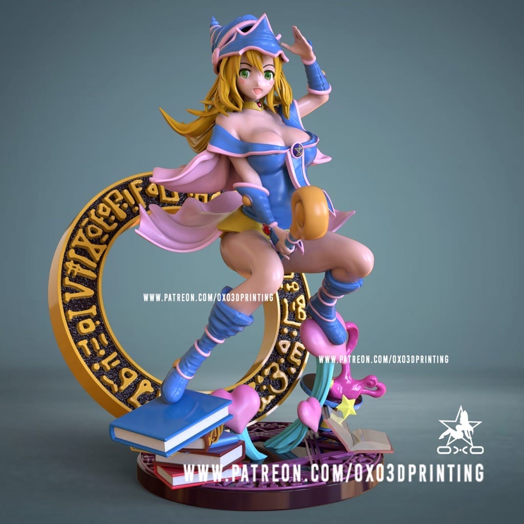 P站图纸印象馆 OXO3D 黑魔导女孩 玛娜 OXO3D 黑魔导女孩 玛娜