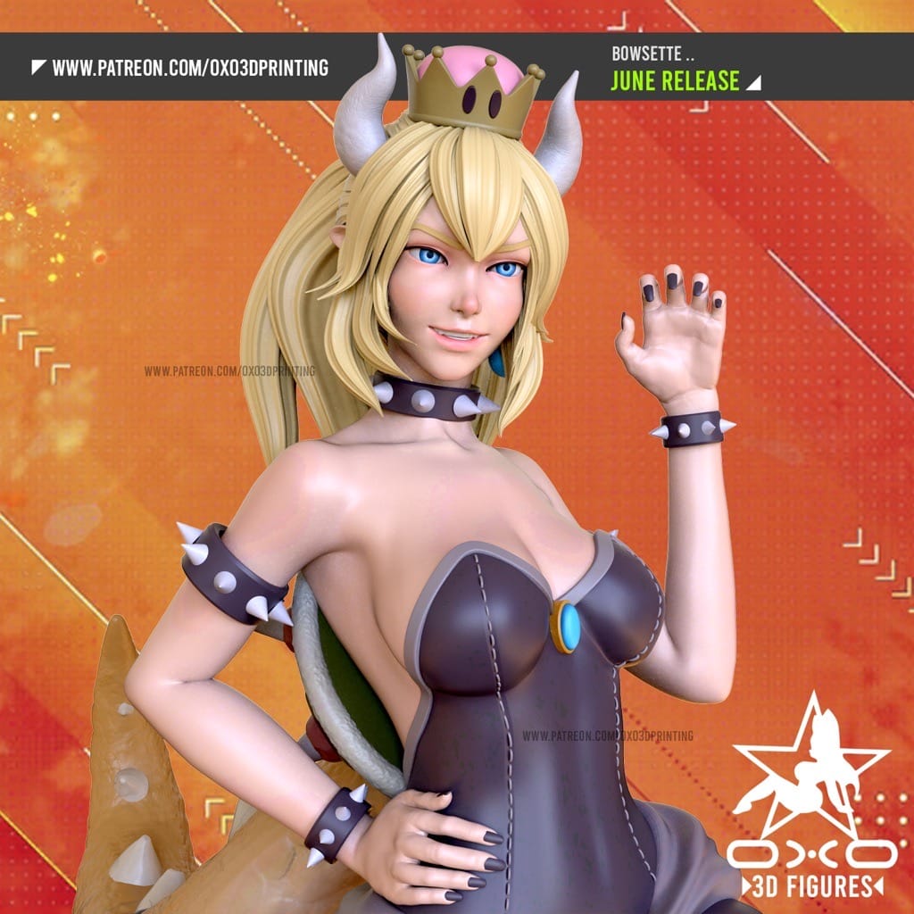 P站图纸印象馆 OXO3D 超级马里奥 库巴公主 OXO3D 超级马里奥 库巴公主