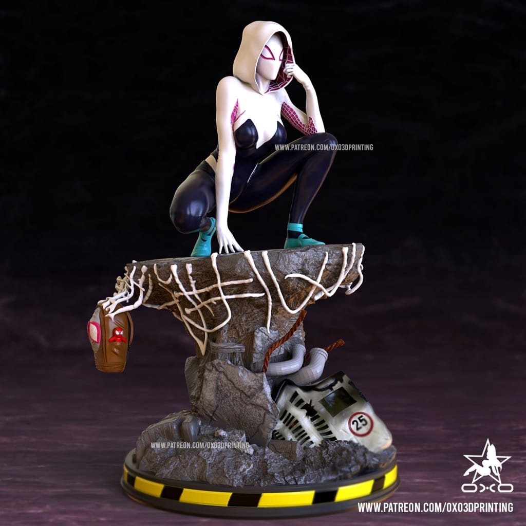 P站图纸印象馆 OXO3D 漫威 蜘蛛格温 OXO3D 漫威 蜘蛛格温