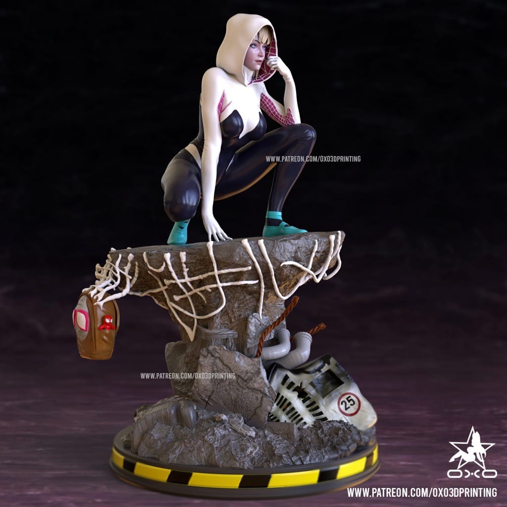 P站图纸印象馆 OXO3D 漫威 蜘蛛格温 OXO3D 漫威 蜘蛛格温