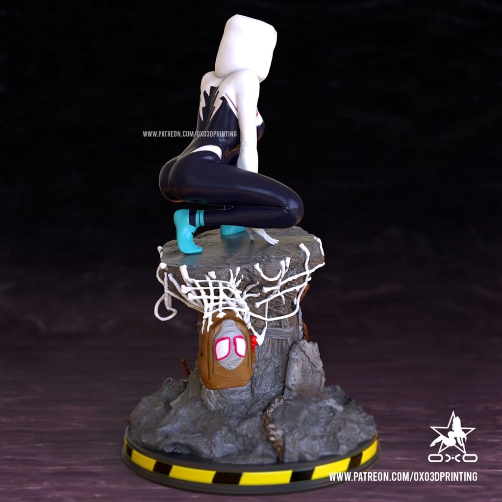 P站图纸印象馆 OXO3D 漫威 蜘蛛格温 OXO3D 漫威 蜘蛛格温