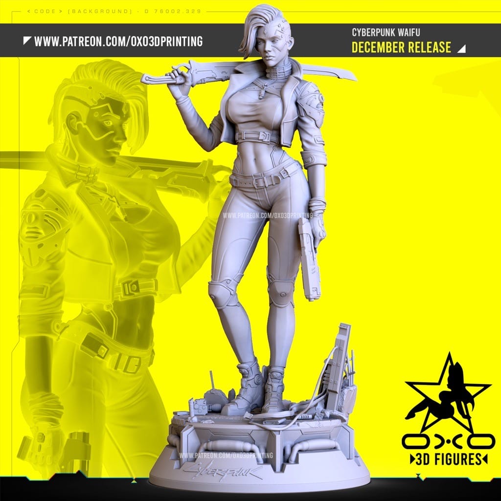 P站图纸印象馆 OXO3D 赛博朋克 人型机器人 OXO3D 赛博朋克 人型机器人