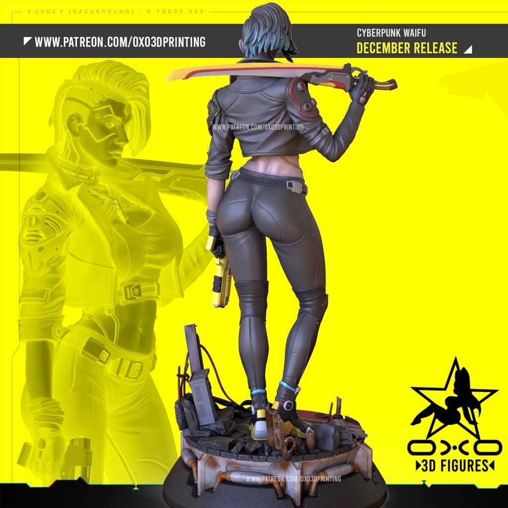 P站图纸印象馆 OXO3D 赛博朋克 人型机器人 OXO3D 赛博朋克 人型机器人