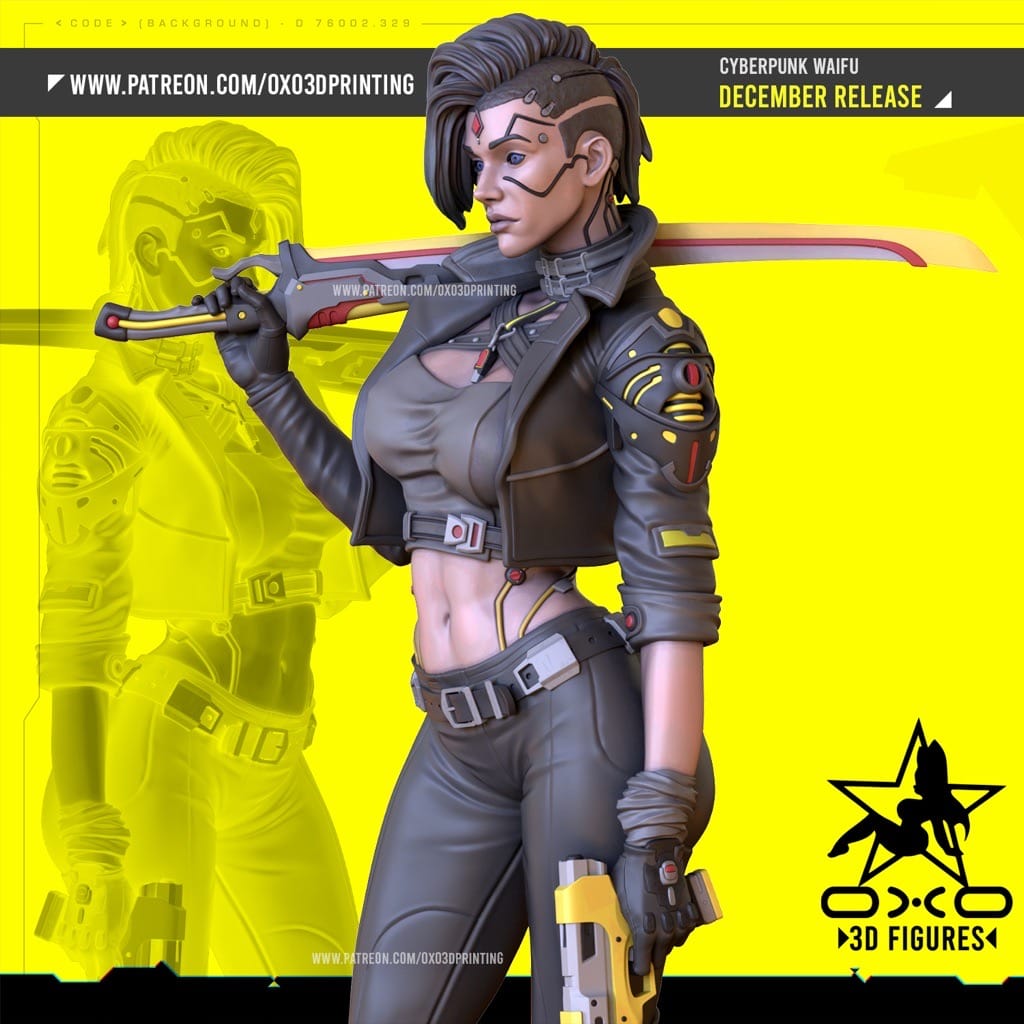 P站图纸印象馆 OXO3D 赛博朋克 人型机器人 OXO3D 赛博朋克 人型机器人