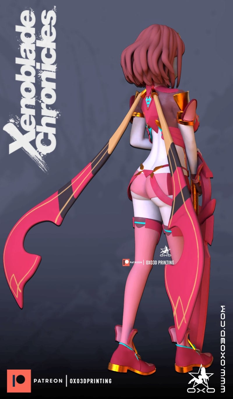 P站图纸印象馆 OXO3D 异度之刃 焰 OXO3D 异度之刃 焰