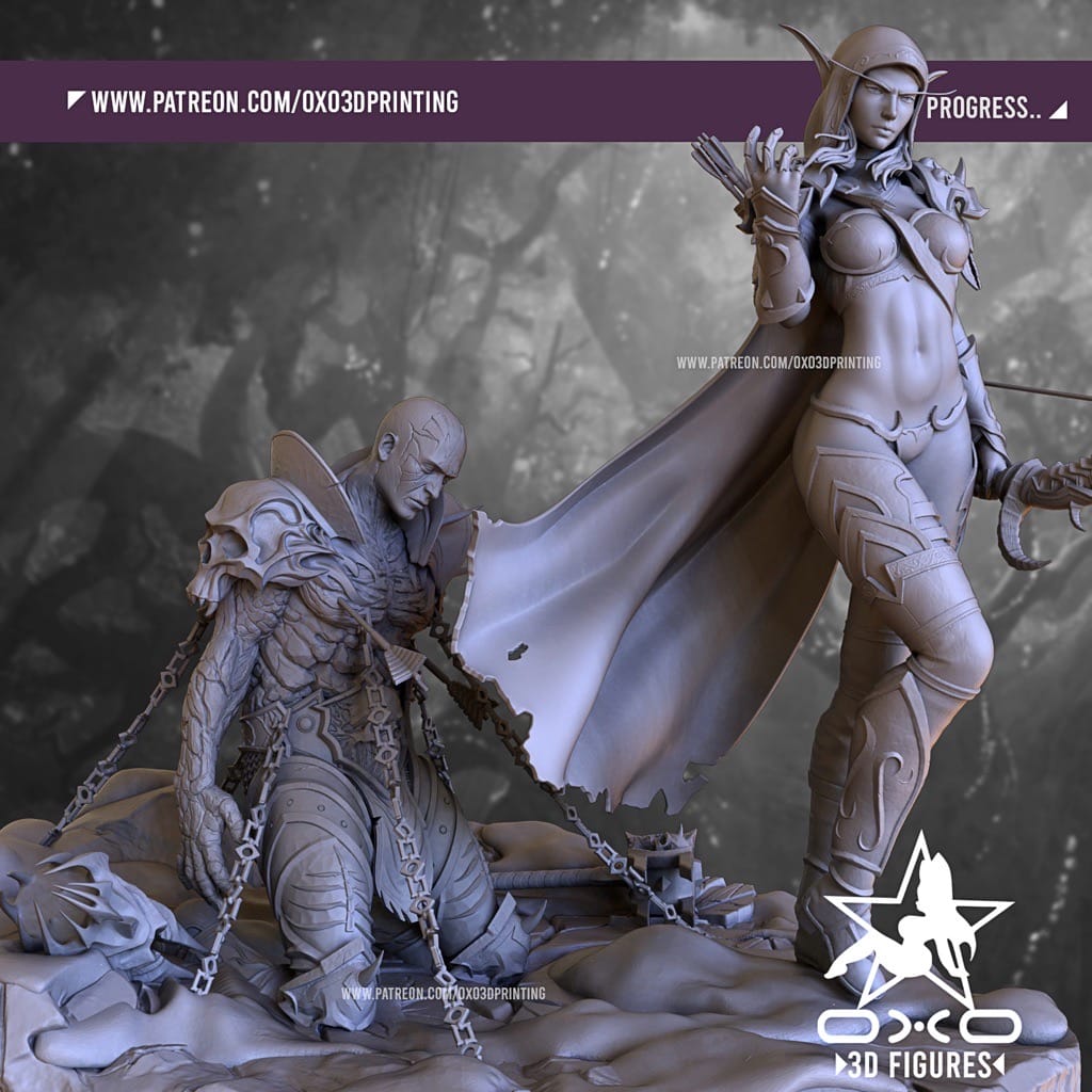 P站图纸印象馆 OXO3D 魔兽世界 希尔瓦娜斯·风行者 OXO3D 魔兽世界 希尔瓦娜斯·风行者