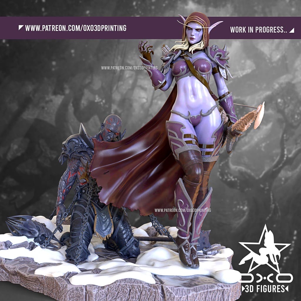 P站图纸印象馆 OXO3D 魔兽世界 希尔瓦娜斯·风行者 OXO3D 魔兽世界 希尔瓦娜斯·风行者