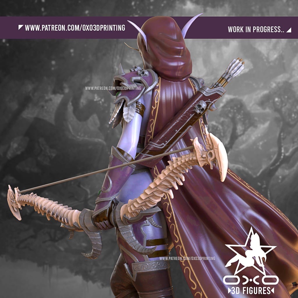 P站图纸印象馆 OXO3D 魔兽世界 希尔瓦娜斯·风行者 OXO3D 魔兽世界 希尔瓦娜斯·风行者