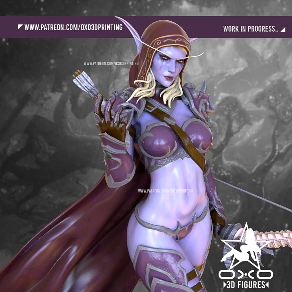 P站图纸印象馆 OXO3D 魔兽世界 希尔瓦娜斯·风行者 OXO3D 魔兽世界 希尔瓦娜斯·风行者