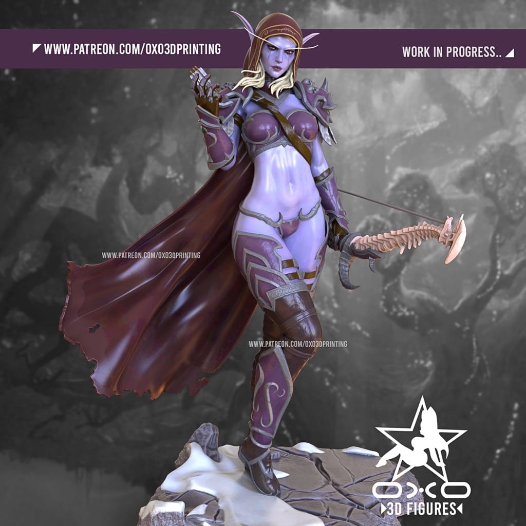 P站图纸印象馆 OXO3D 魔兽世界 希尔瓦娜斯·风行者 OXO3D 魔兽世界 希尔瓦娜斯·风行者