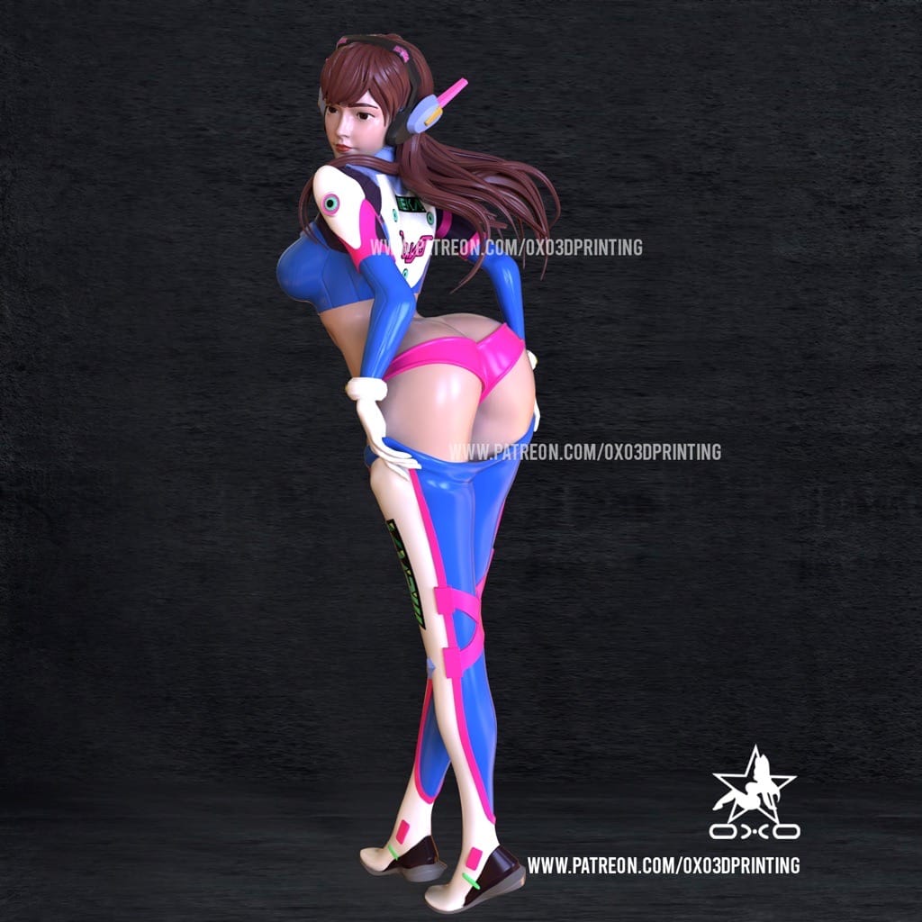 P站图纸印象馆 OXO3D 守望先锋 D.Va OXO3D 守望先锋 D.Va