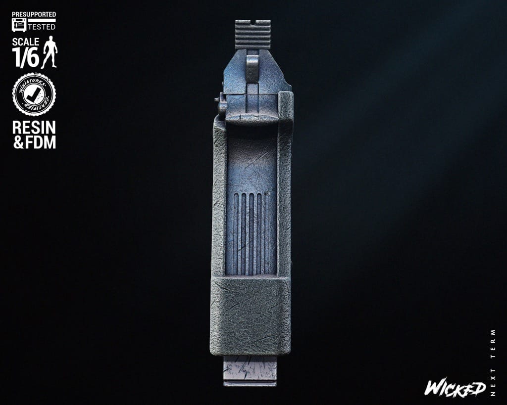 P站图纸印象馆 3DWicked 机械战警 半自动手枪 贝瑞塔93R 3DWicked 机械战警 半自动手枪 贝瑞塔93R