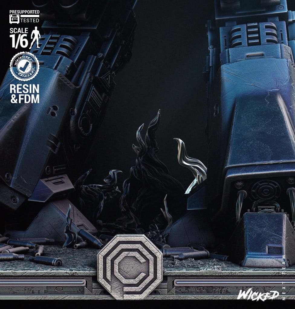 P站图纸印象馆 3DWicked 机械战警 ED-209 3DWicked 机械战警 ED-209