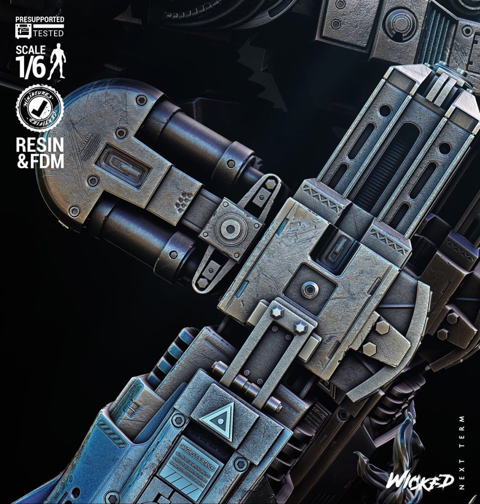 P站图纸印象馆 3DWicked 机械战警 ED-209 3DWicked 机械战警 ED-209