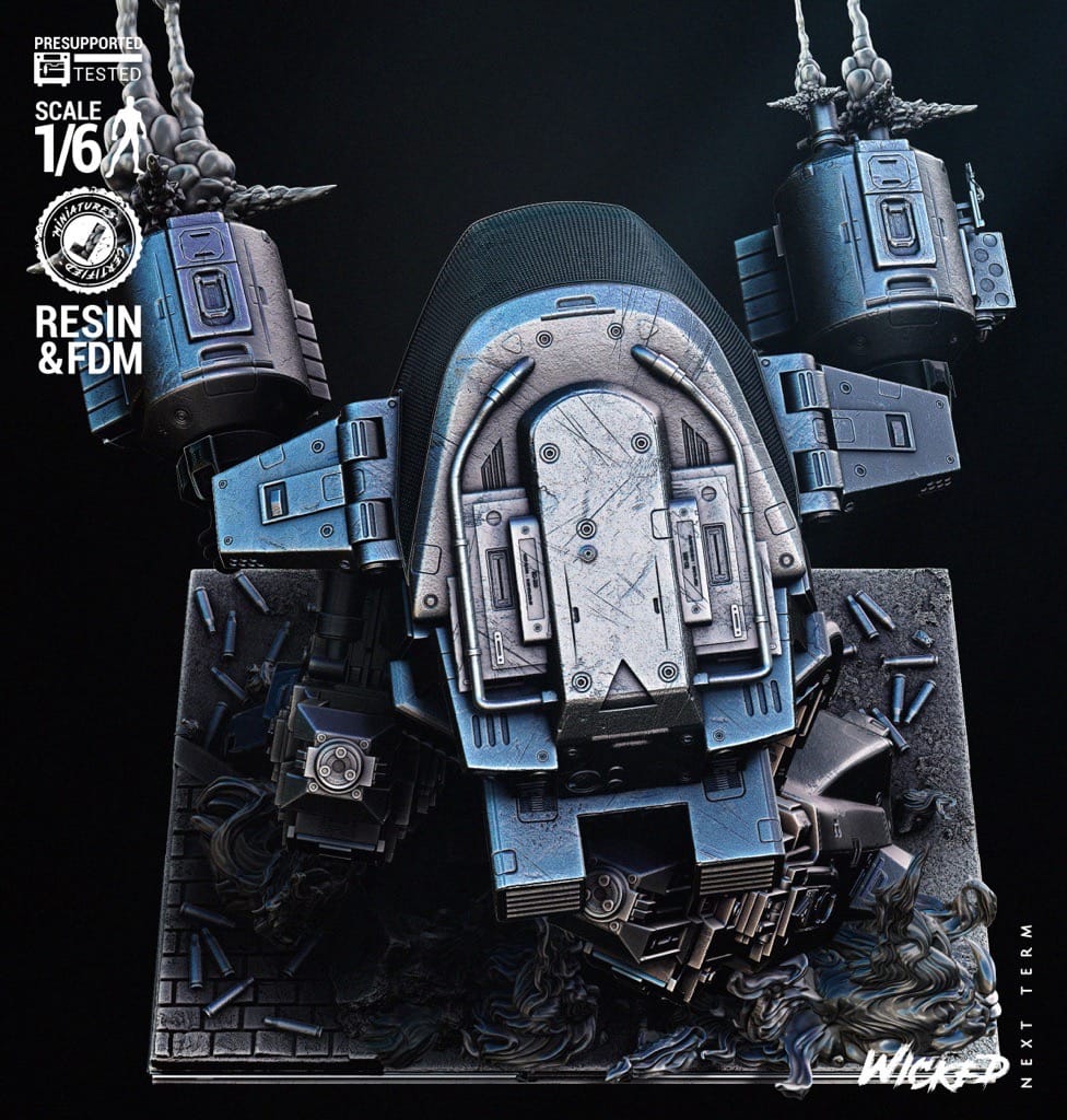 P站图纸印象馆 3DWicked 机械战警 ED-209 3DWicked 机械战警 ED-209