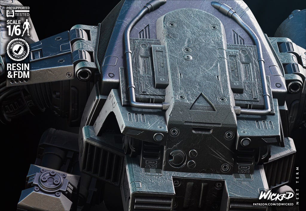 P站图纸印象馆 3DWicked 机械战警和ED-209 3DWicked 机械战警和ED-209