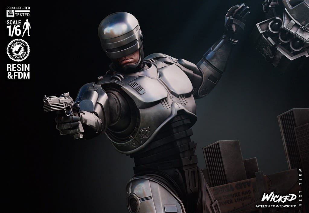 P站图纸印象馆 3DWicked 机械战警和ED-209 3DWicked 机械战警和ED-209