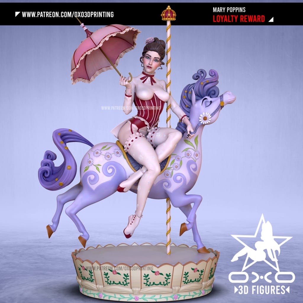 P站图纸印象馆 OXO3D 欢乐满人间 玛丽·波平斯 OXO3D 欢乐满人间 玛丽·波平斯