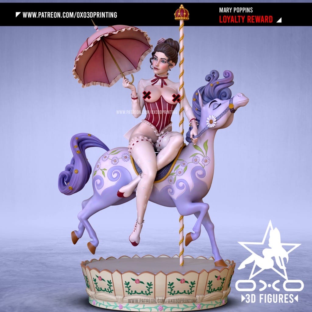 P站图纸印象馆 OXO3D 欢乐满人间 玛丽·波平斯 OXO3D 欢乐满人间 玛丽·波平斯