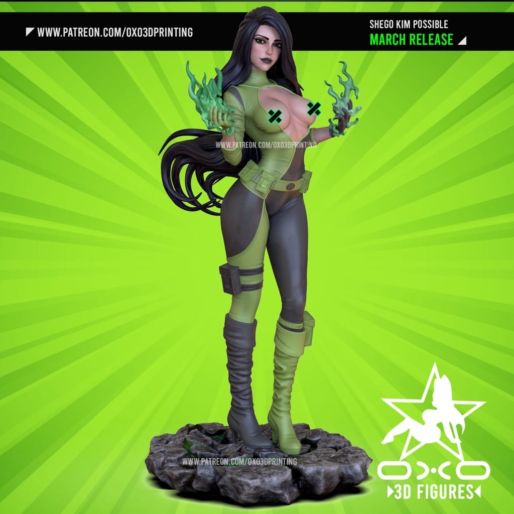 P站图纸印象馆 OXO3D 麻辣女孩 席果 OXO3D 麻辣女孩 席果