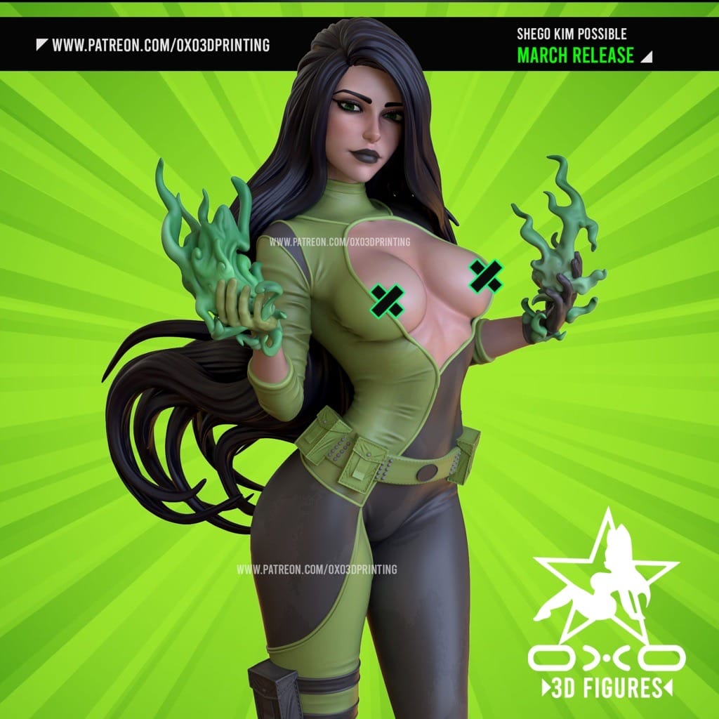 P站图纸印象馆 OXO3D 麻辣女孩 席果 OXO3D 麻辣女孩 席果