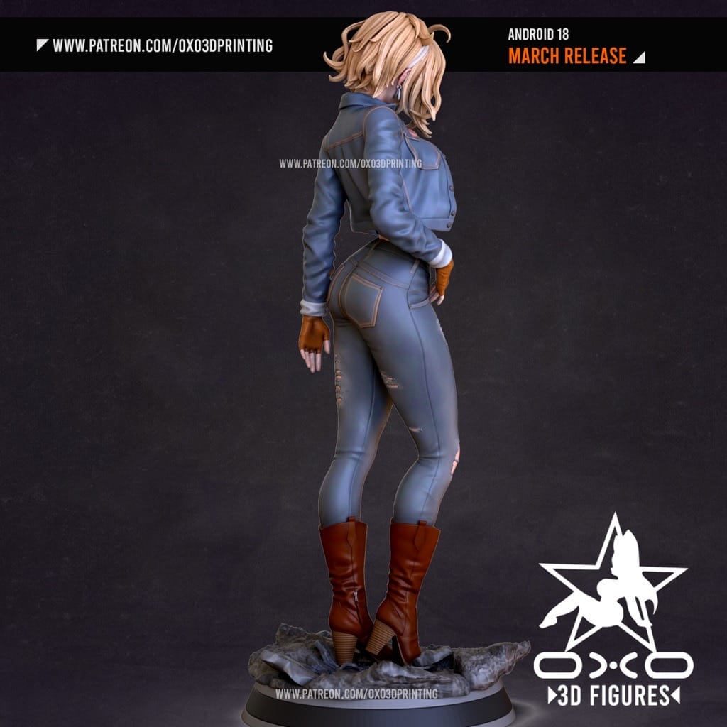 P站图纸印象馆 OXO3D 龙珠 人造人18号 OXO3D 龙珠 人造人18号