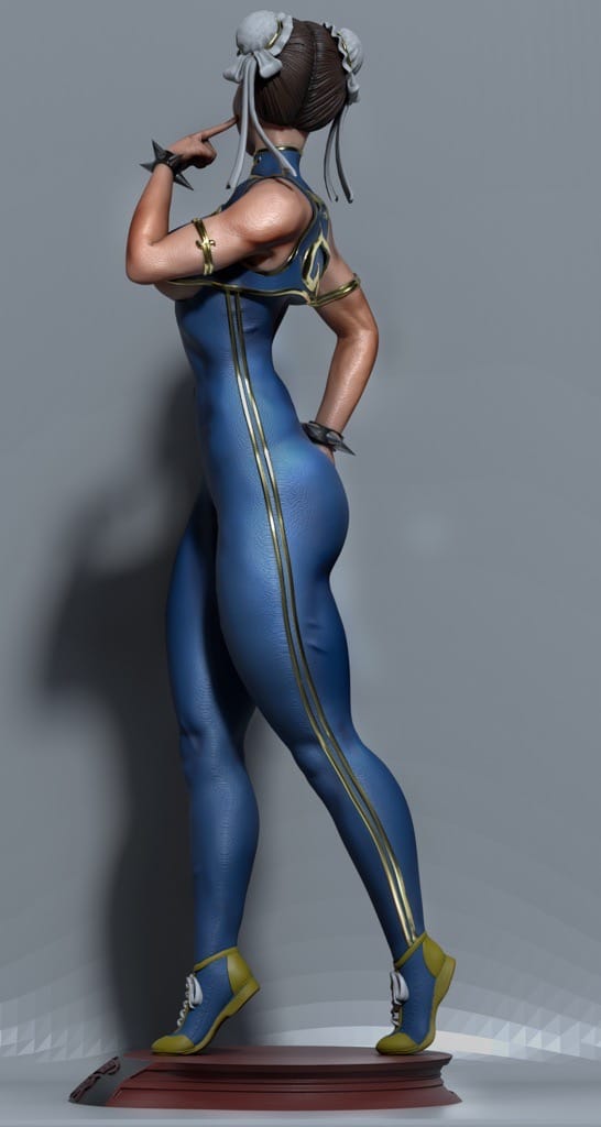 P站图纸印象馆 CA3D 街头霸王 春丽 CA3D 街头霸王 春丽