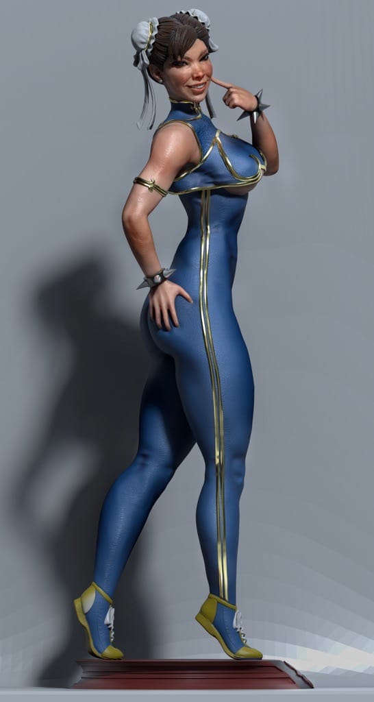 P站图纸印象馆 CA3D 街头霸王 春丽 CA3D 街头霸王 春丽