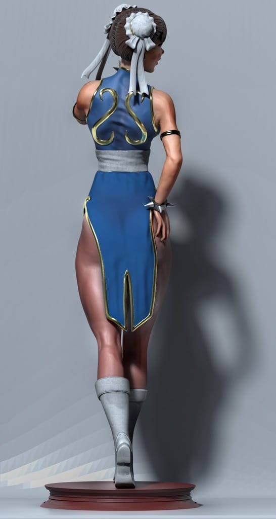 P站图纸印象馆 CA3D 街头霸王 春丽 CA3D 街头霸王 春丽