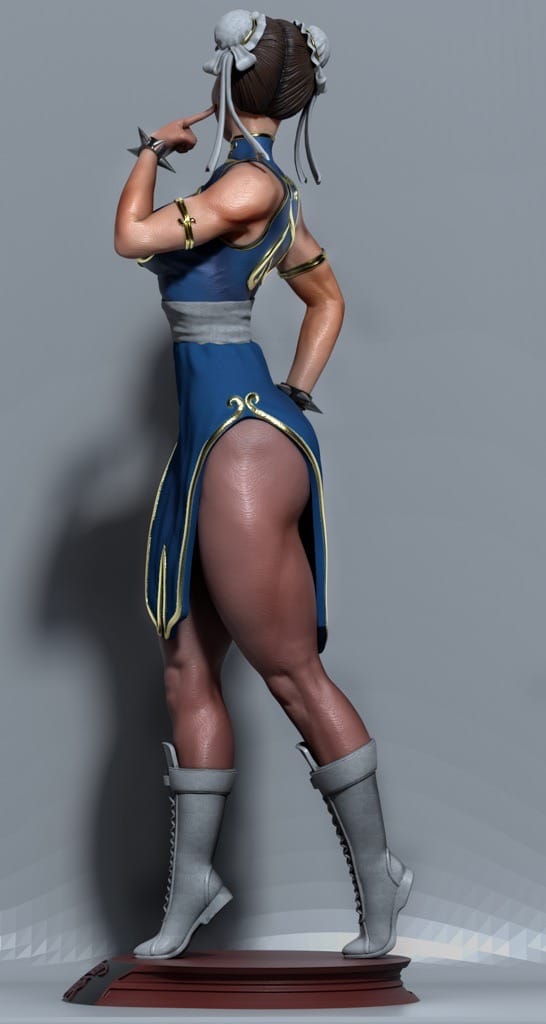 P站图纸印象馆 CA3D 街头霸王 春丽 CA3D 街头霸王 春丽