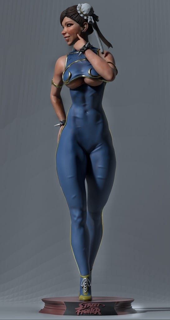 P站图纸印象馆 CA3D 街头霸王 春丽 CA3D 街头霸王 春丽