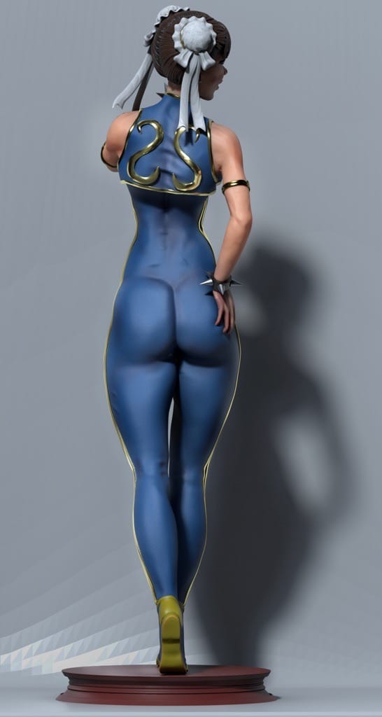 P站图纸印象馆 CA3D 街头霸王 春丽 CA3D 街头霸王 春丽