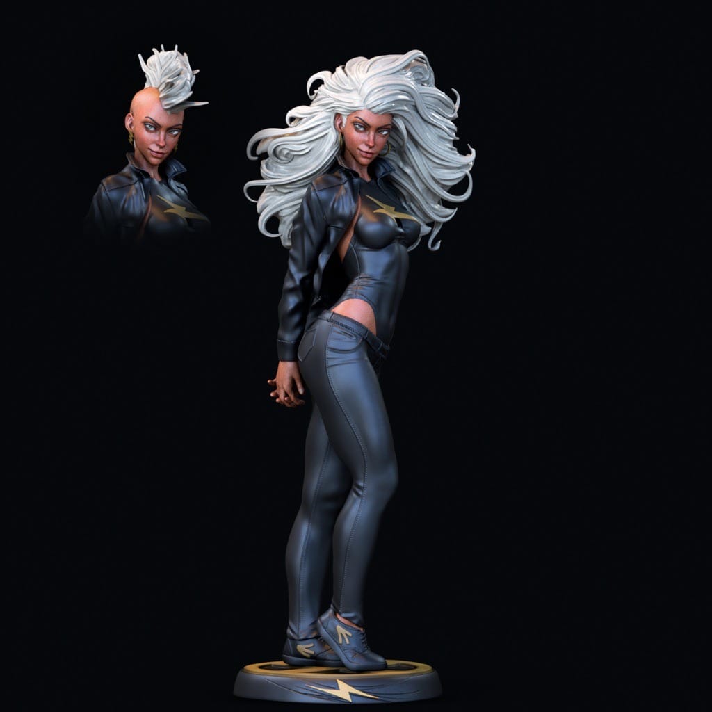 P站图纸印象馆 CA3D 漫威 X战警 暴风女 CA3D 漫威 X战警 暴风女