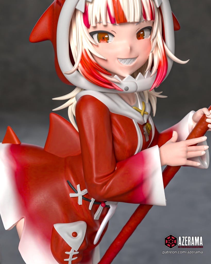 P站图纸印象馆 Azerama vtuber 噶呜·古拉 Azerama vtuber 噶呜·古拉