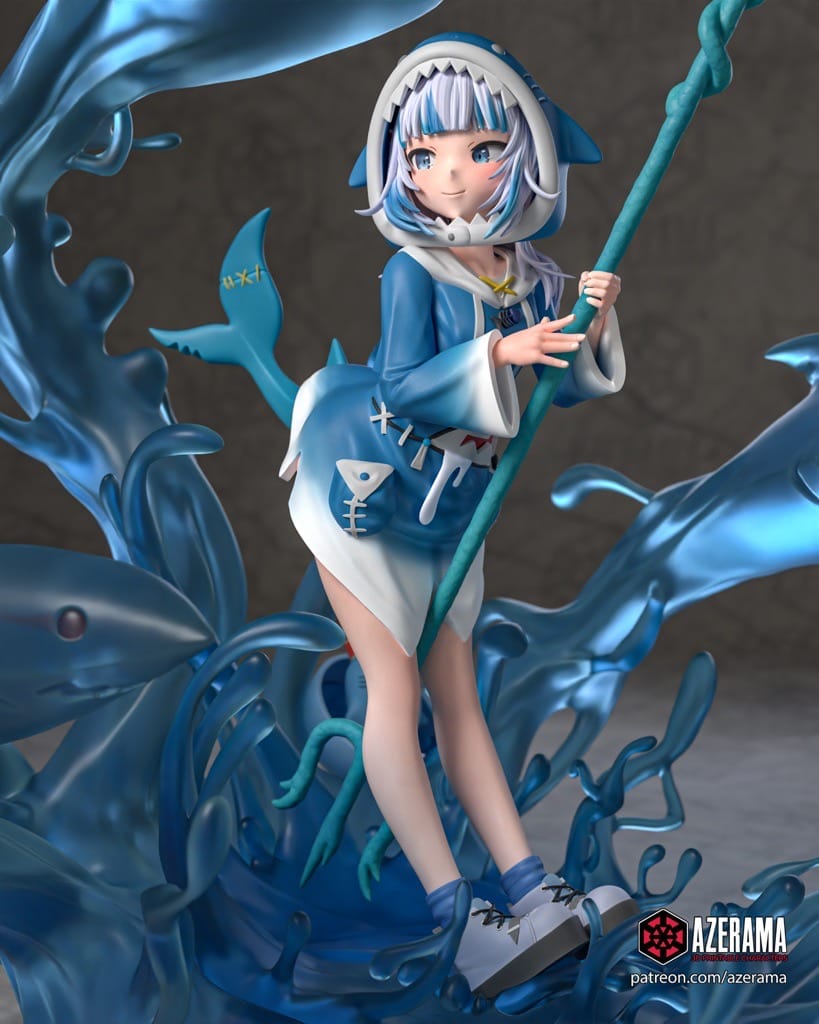 P站图纸印象馆 Azerama vtuber 噶呜·古拉 Azerama vtuber 噶呜·古拉